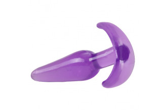Фиолетовая анальная пробка в форме якоря Slim Anal Plug - 10,8 см.