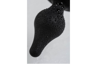 Черная анальная втулка Spade XS - 6,5 см.