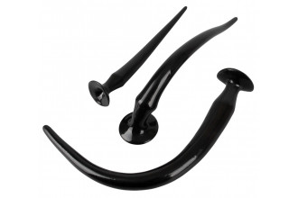 Набор из 3 длинных анальных пробок Super Long Flexible Butt Plug Set