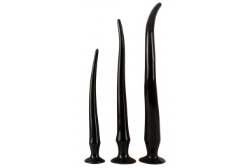 Набор из 3 длинных анальных пробок Super Long Flexible Butt Plug Set