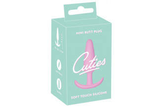 Розовая анальная втулка Mini Butt Plug - 8,4 см.