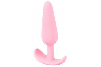 Розовая анальная втулка Mini Butt Plug - 8,4 см.