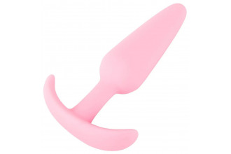 Розовая анальная втулка Mini Butt Plug - 8,4 см.