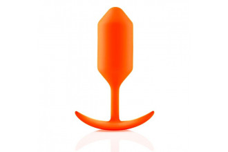 Оранжевая пробка для ношения B-vibe Snug Plug 3 - 12,7 см.