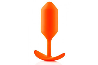 Оранжевая пробка для ношения B-vibe Snug Plug 3 - 12,7 см.
