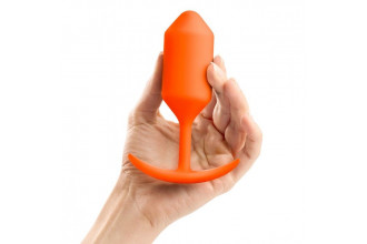 Оранжевая пробка для ношения B-vibe Snug Plug 3 - 12,7 см.
