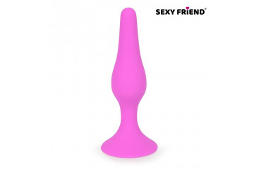 Ярко-розовая анальная втулка - 10 см.