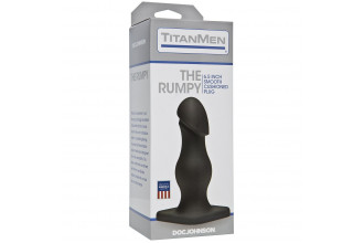 Чёрная анальная пробка TitanMen The Rumpy - 16,5 см.