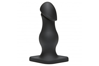 Чёрная анальная пробка TitanMen The Rumpy - 16,5 см.