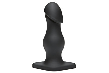 Чёрная анальная пробка TitanMen The Rumpy - 16,5 см.