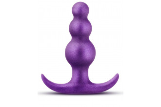 Фиолетовая анальная пробка The Supernova Plug - 7,6 см.