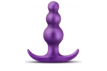 Фиолетовая анальная пробка The Supernova Plug - 7,6 см.