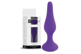 Фиолетовая анальная втулка Silcone Purple Plug Extra Large - 15,5 см.