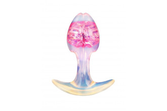 Розоватая анальная пробка - 8,2 см.