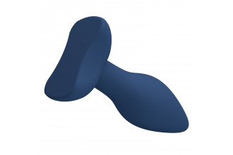 Синяя анальная пробка Bulb Plug - 12,1 см.