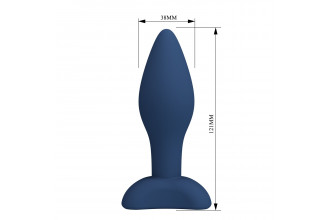 Синяя анальная пробка Bulb Plug - 12,1 см.