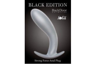 Серая анальная пробка Strong Force Anal Plug - 13,5 см.