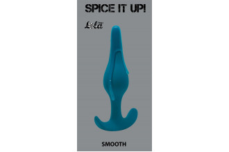 Бирюзовая анальная пробка Smooth - 12,5 см.