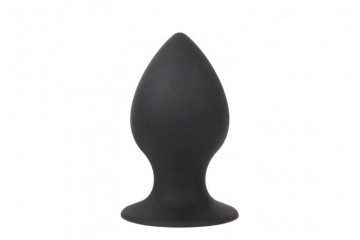 Чёрная анальная пробка Sex Expert - 7 см.