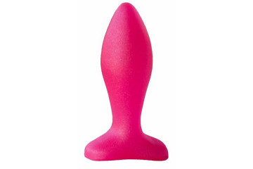 Розовая анальная пробка - 9 см.