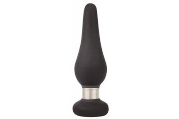 Черная коническая втулка с ограничителем - 10 см.