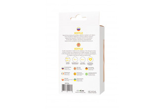 Желтая анальная втулка Riffle - 6 см.