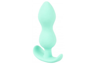 Аквамариновая анальная втулка Mini Butt Plug - 8,2 см.