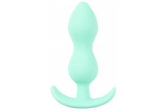 Аквамариновая анальная втулка Mini Butt Plug - 8,2 см.