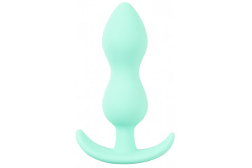 Аквамариновая анальная втулка Mini Butt Plug - 8,2 см.
