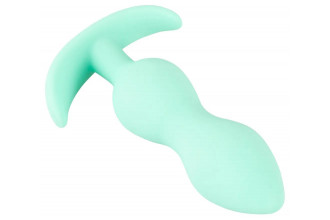 Аквамариновая анальная втулка Mini Butt Plug - 8,2 см.