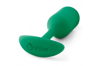 Зеленая пробка для ношения B-vibe Snug Plug 2 - 11,4 см.