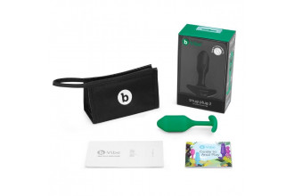 Зеленая пробка для ношения B-vibe Snug Plug 2 - 11,4 см.