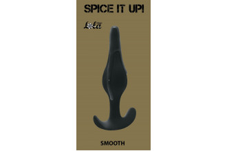 Чёрная анальная пробка Smooth - 12,5 см.