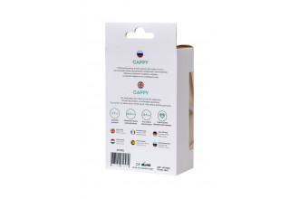 Мятная силиконовая анальная пробка Сappy - 12,5 см.