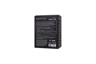 Черная анальная втулка Hidro S - 8,5 см.