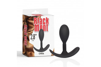 Черная анальная втулка Anal Play Plug S - 8,6 см.