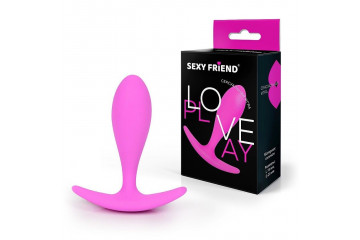 Ярко-розовая анальная втулка - 7,4 см.