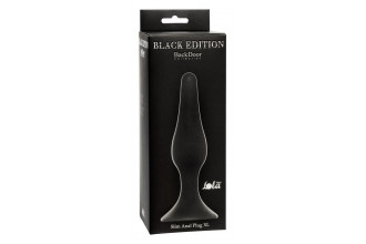 Чёрная анальная пробка Slim Anal Plug XL - 15,5 см.