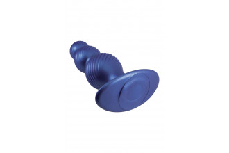 Синяя анальная елочка 5 Inch Silicone Anal Plug - 14 см.