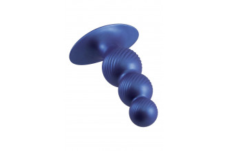 Синяя анальная елочка 5 Inch Silicone Anal Plug - 14 см.