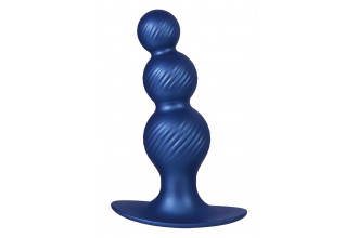 Синяя анальная елочка 5 Inch Silicone Anal Plug - 14 см.