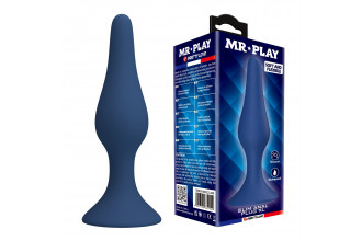 Синяя анальная пробка Slim Anal Plug XL - 15,4 см. Синяя анальная пробка Slim Anal Plug XL - 15,4 см.