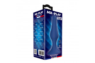 Синяя анальная пробка Slim Anal Plug XL - 15,4 см. Синяя анальная пробка Slim Anal Plug XL - 15,4 см.