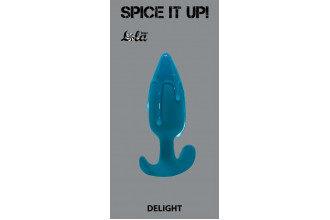 Бирюзовая анальная пробка Delight - 10,5 см.