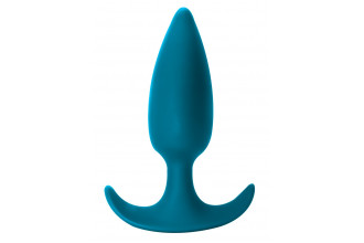 Бирюзовая анальная пробка Delight - 10,5 см.