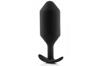 Черная анальная пробка для ношения B-vibe Snug Plug 6 - 17 см.