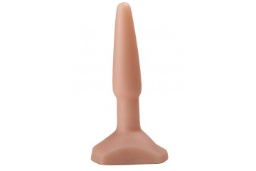Классический анальный плаг телесного цвета - 11,5 см.
