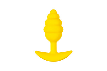 Желтая анальная втулка Vikki - 9 см.