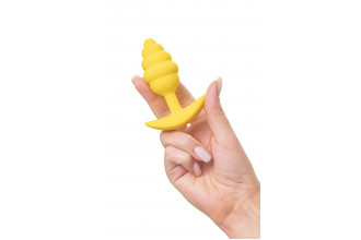 Желтая анальная втулка Vikki - 9 см.