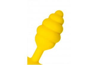 Желтая анальная втулка Vikki - 9 см.